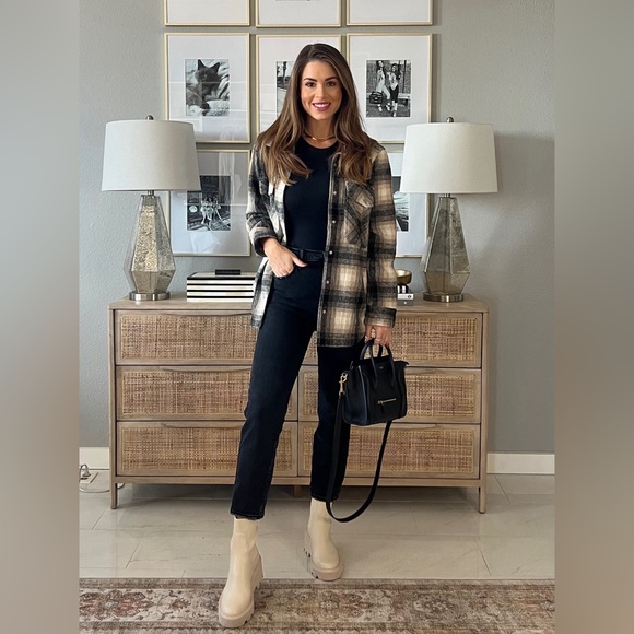 Blank NYC Plaid Shacket in Checked Out - Picture 1 of 4